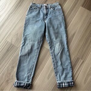 Vintage LL Bean Flannel Lined Jeans